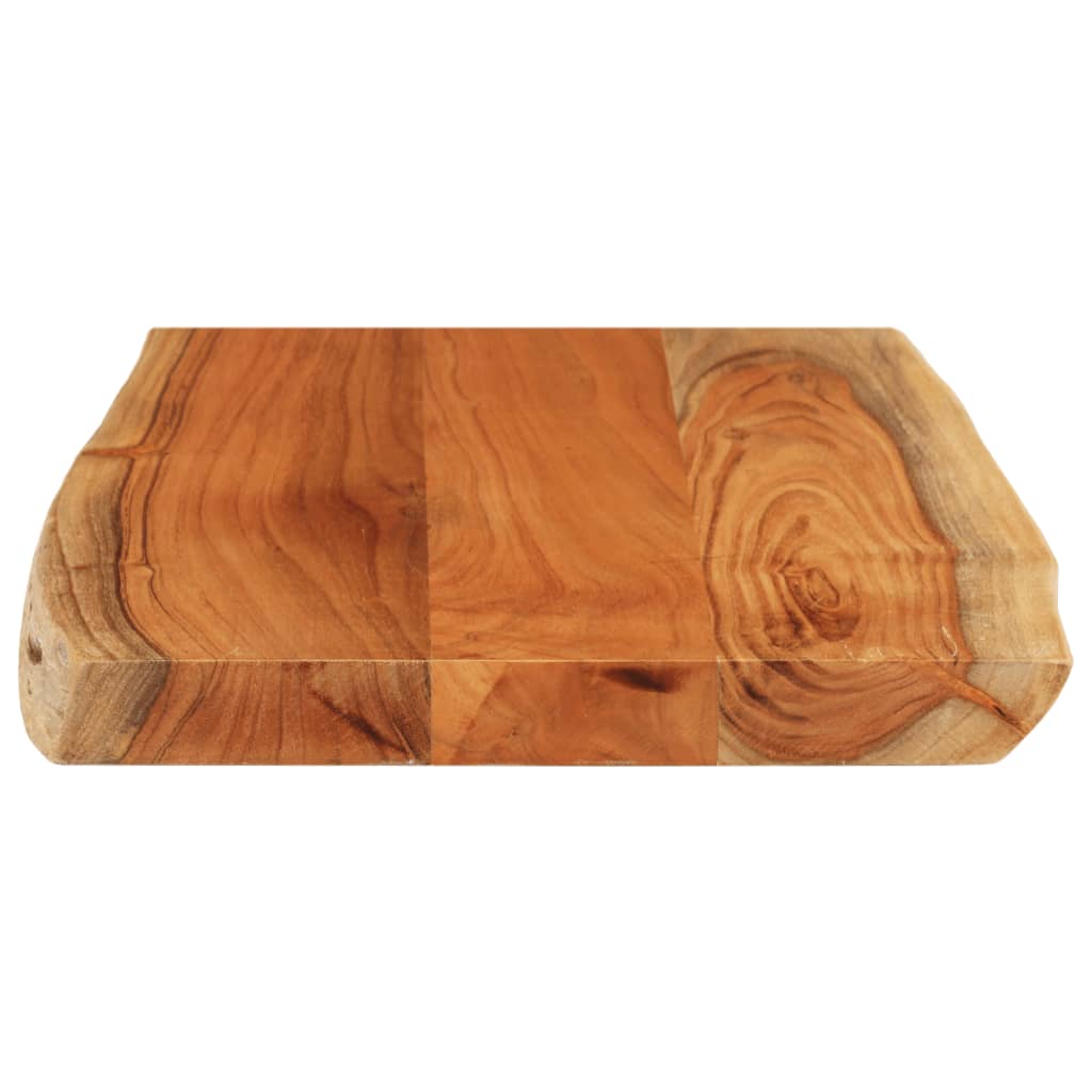 vidaXL Table Top 50x40x3.8 cm Rectangular Solid Wood Acacia Live Edge