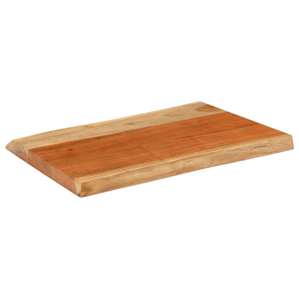 vidaXL Table Top 60x40x3.8 cm Rectangular Solid Wood Acacia Live Edge