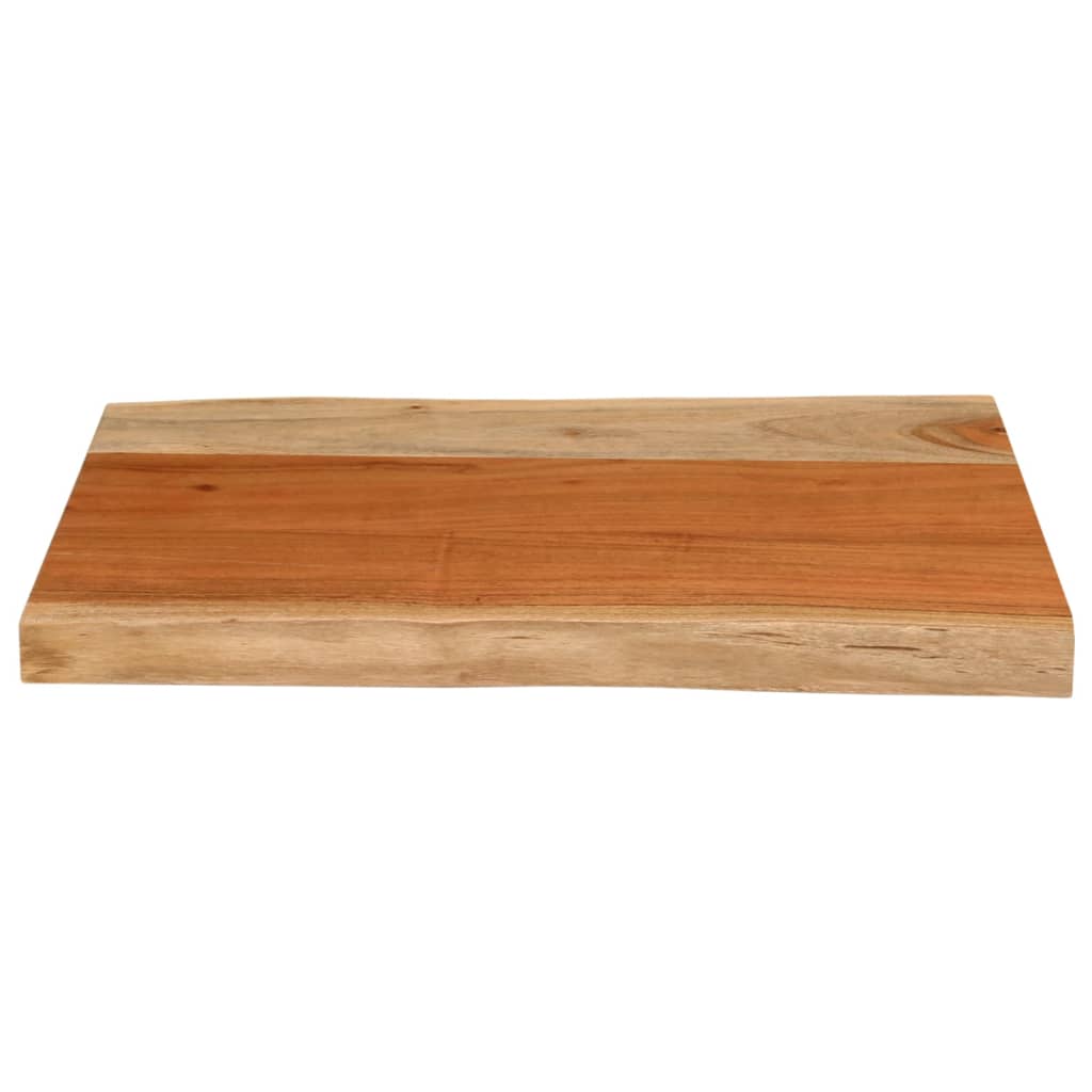 vidaXL Table Top 60x40x3.8 cm Rectangular Solid Wood Acacia Live Edge