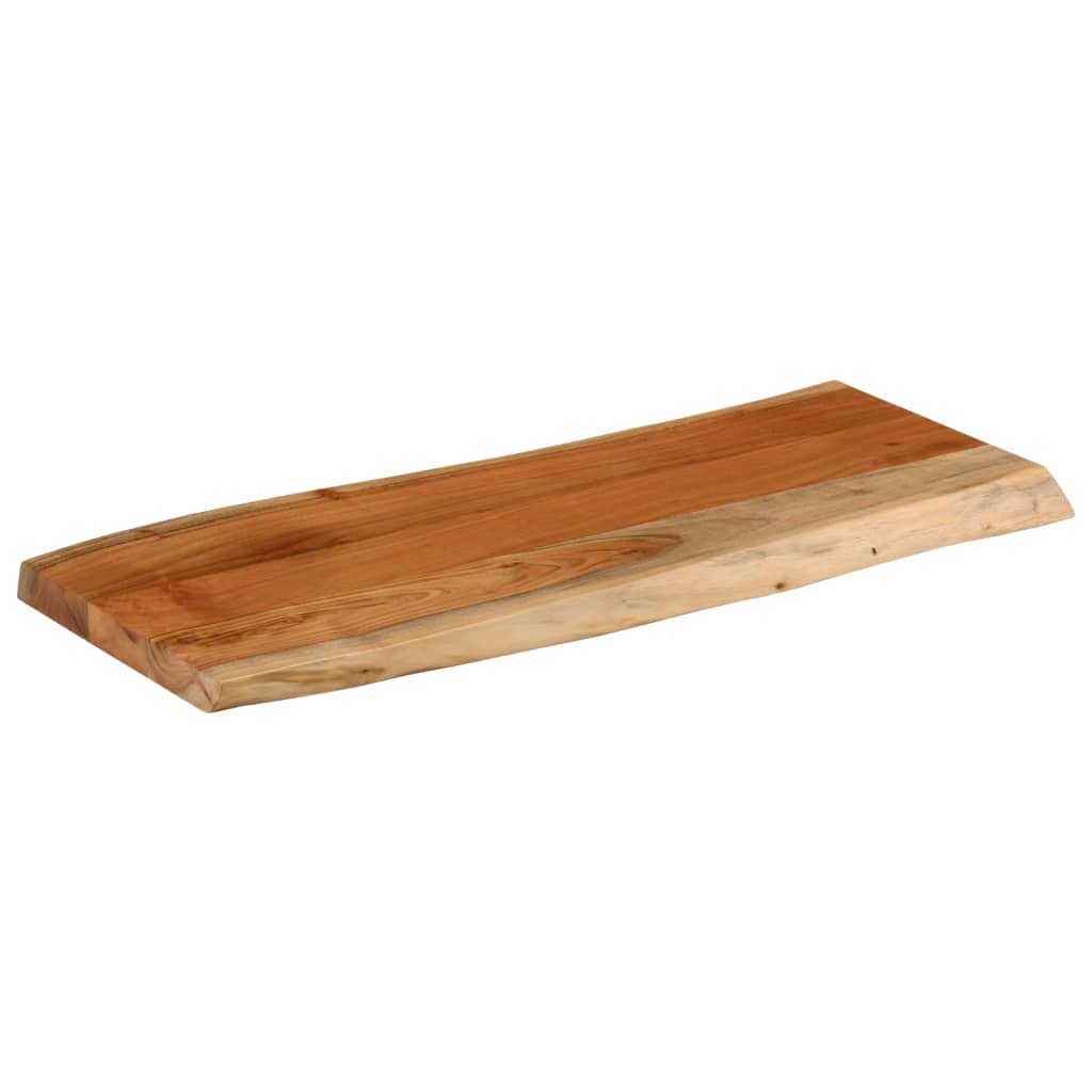 vidaXL Table Top 90x40x3.8 cm Rectangular Solid Wood Acacia Live Edge