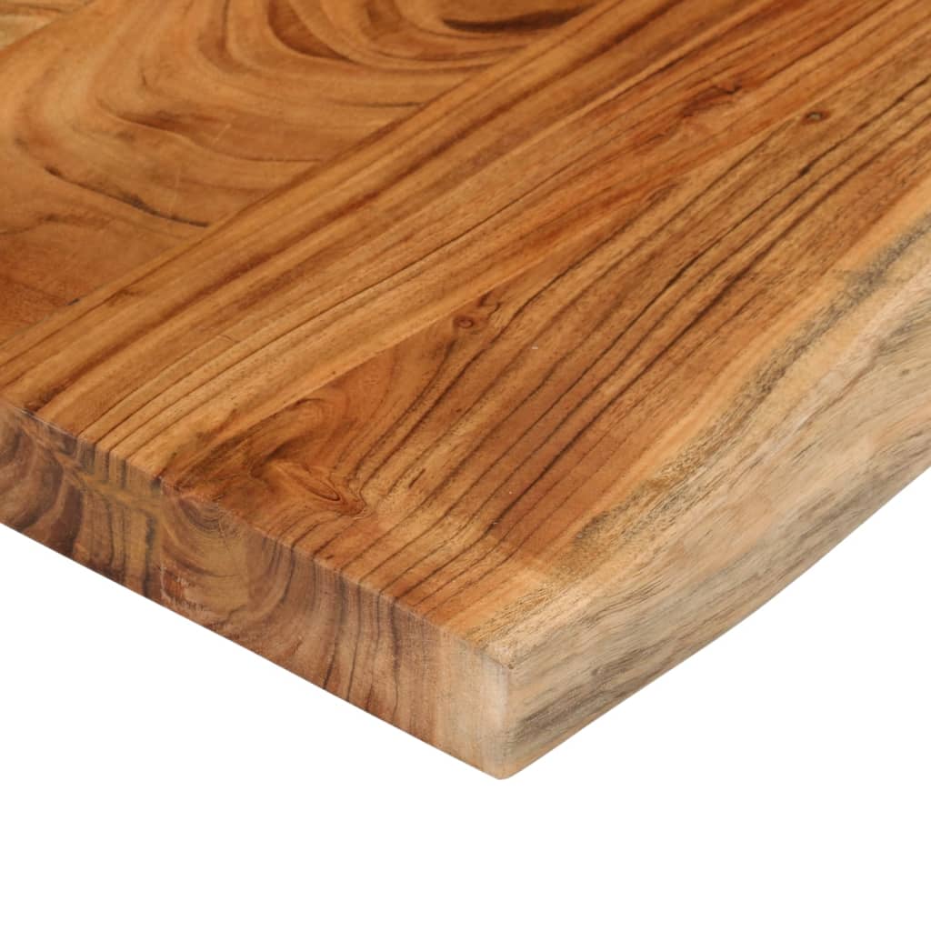 vidaXL Table Top 120x40x3.8 cm Rectangular Solid Wood Acacia Live Edge