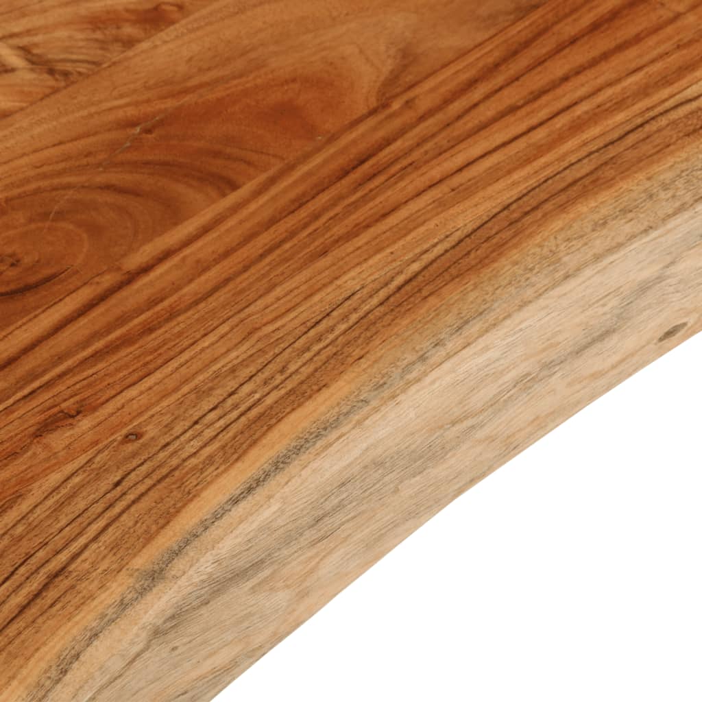 vidaXL Table Top 120x40x3.8 cm Rectangular Solid Wood Acacia Live Edge