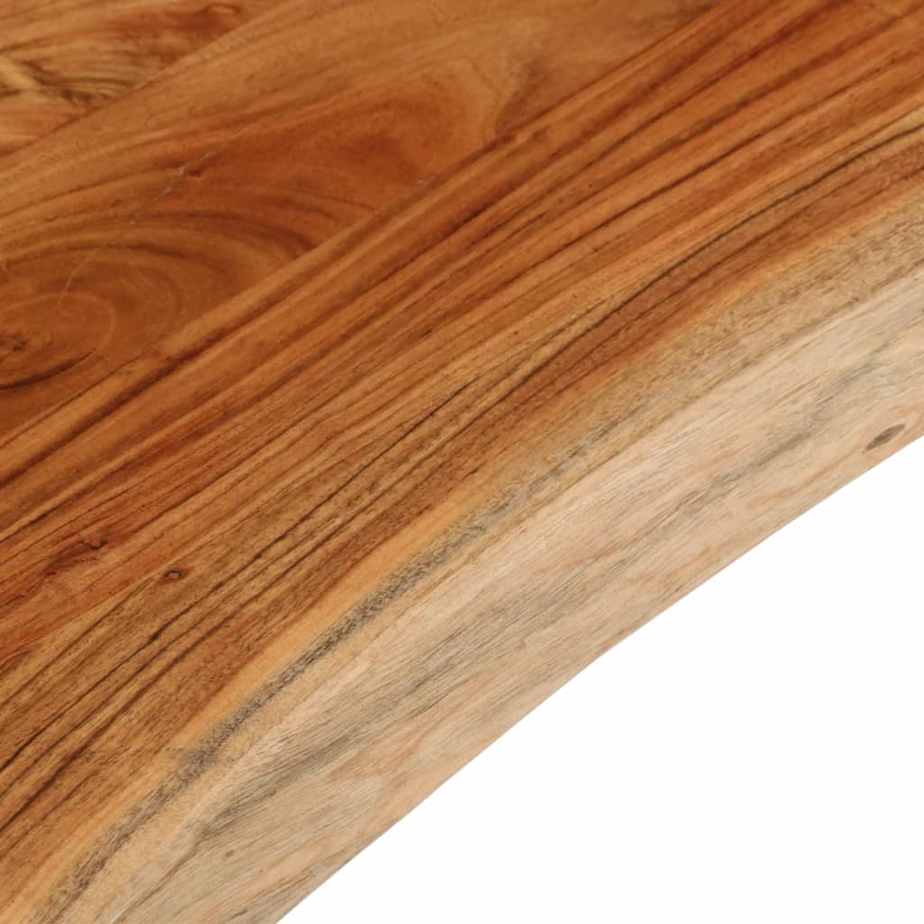 vidaXL Table Top 140x40x3.8 cm Rectangular Solid Wood Acacia Live Edge