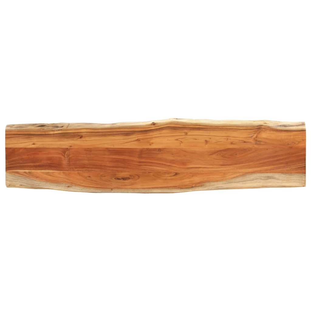 vidaXL Table Top 160x40x3.8 cm Rectangular Solid Wood Acacia Live Edge