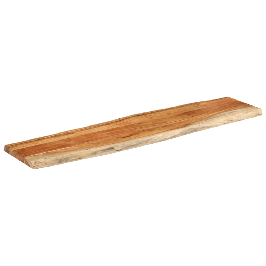 vidaXL Table Top 160x40x3.8 cm Rectangular Solid Wood Acacia Live Edge