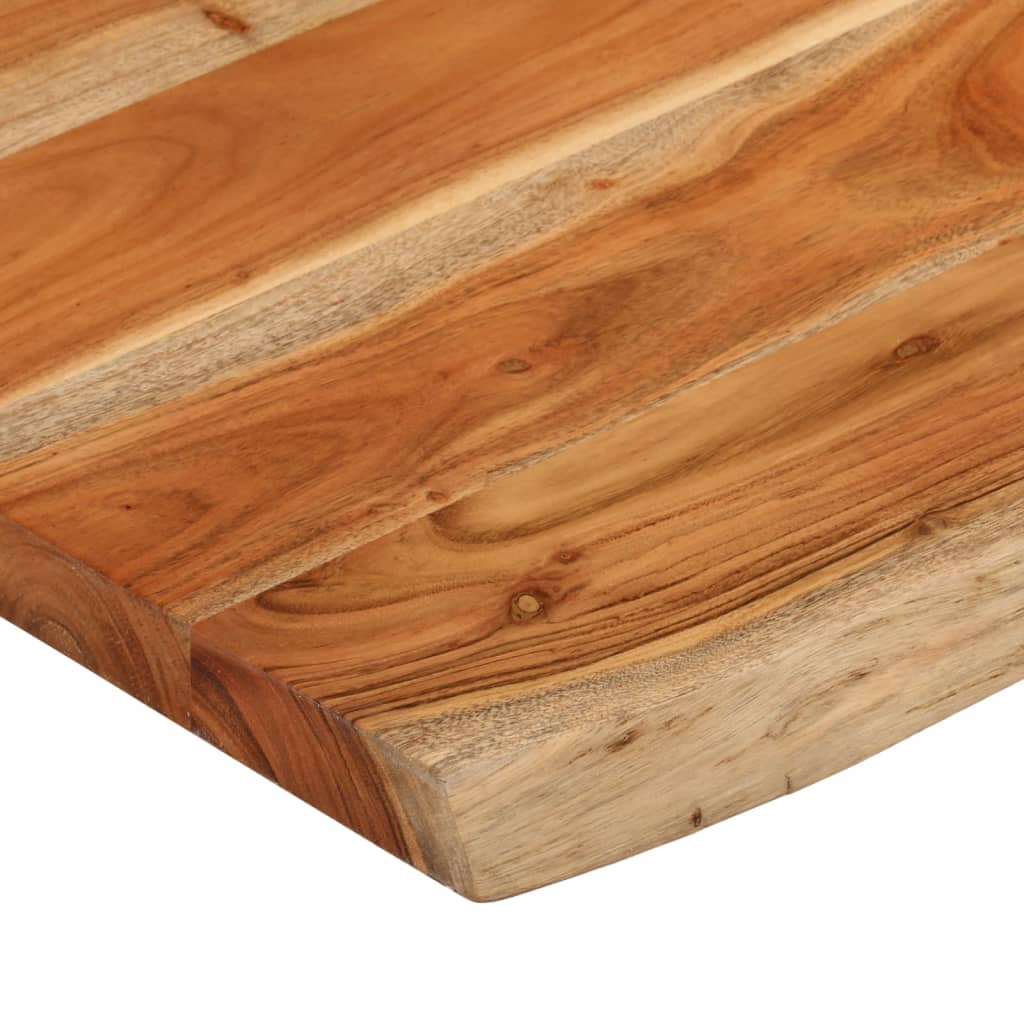 vidaXL Table Top 70x60x3.8 cm Rectangular Solid Wood Acacia Live Edge