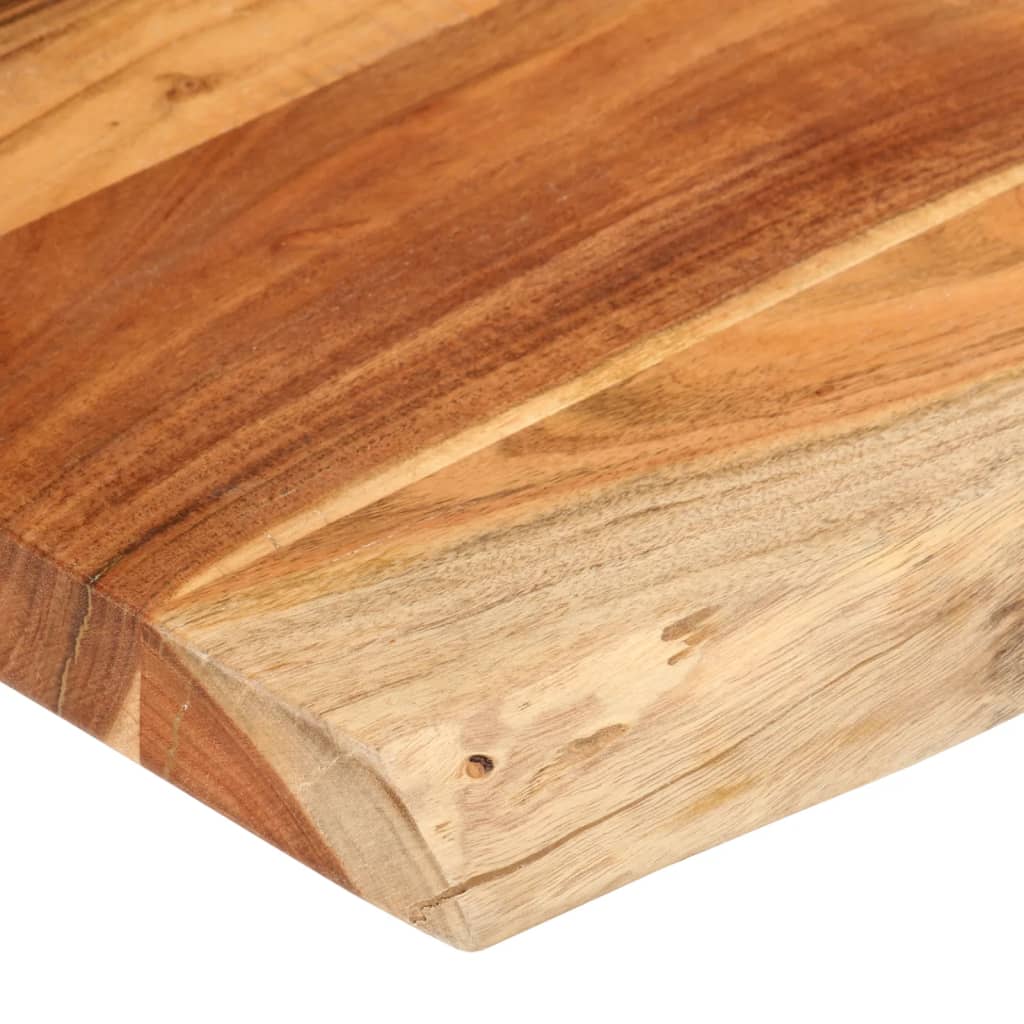 Table Top 110x60x3.8 cm Rectangular Solid Wood Acacia Live Edge
