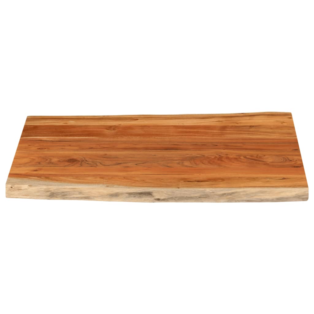Table Top 110x80x3.8 cm Rectangular Solid Wood Acacia Live Edge