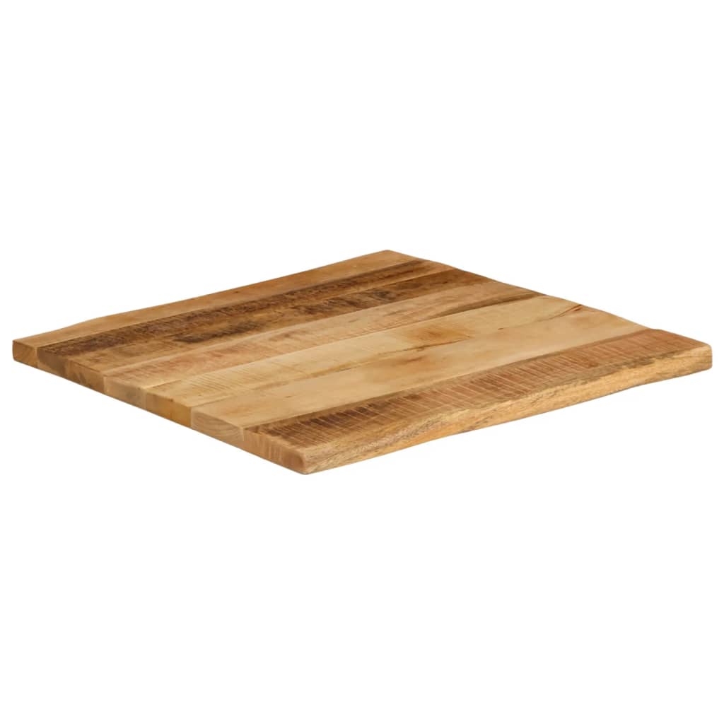 vidaXL Table Top Live Edge 40x40x2.5 cm Solid Wood Rough Mango