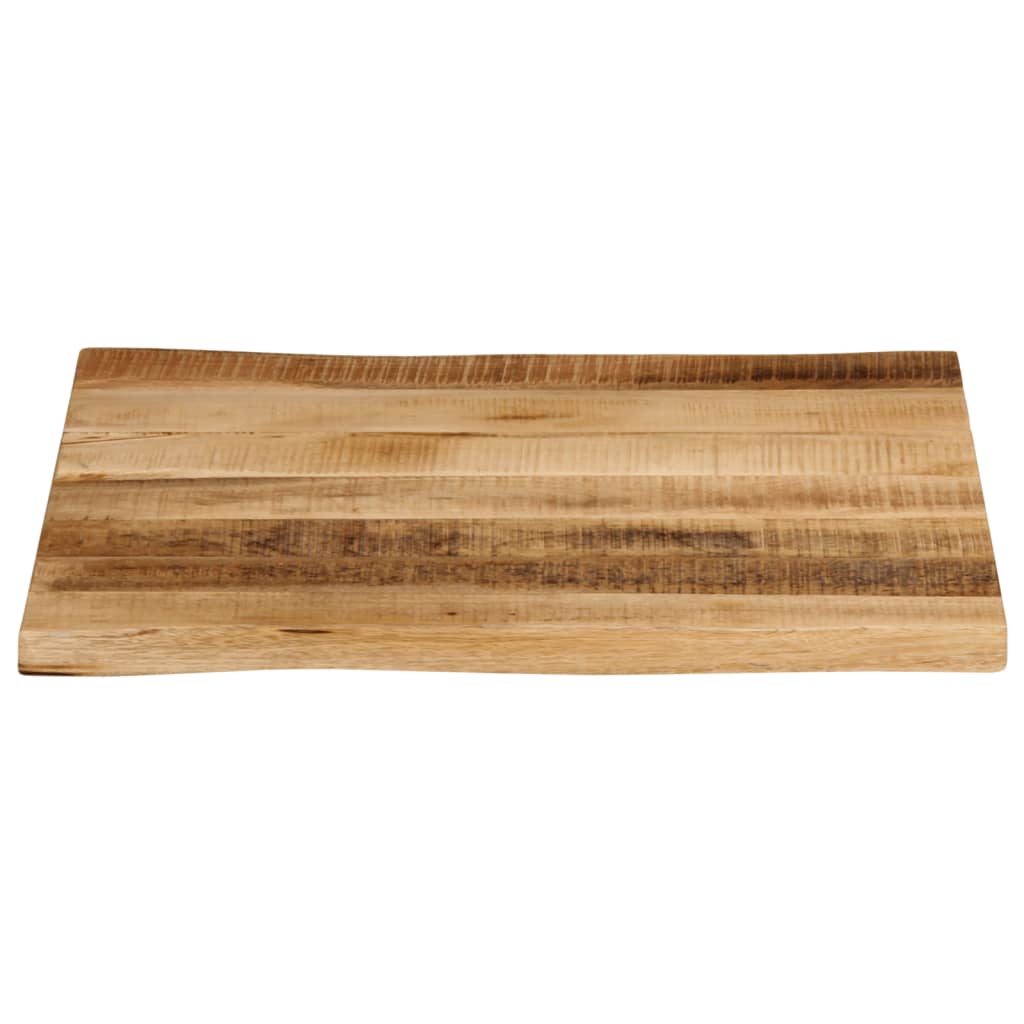 vidaXL Table Top Live Edge 40x40x2.5 cm Solid Wood Rough Mango