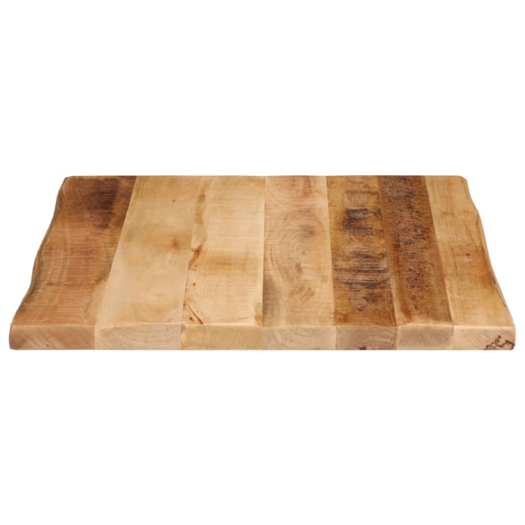 vidaXL Table Top Live Edge 40x40x2.5 cm Solid Wood Rough Mango