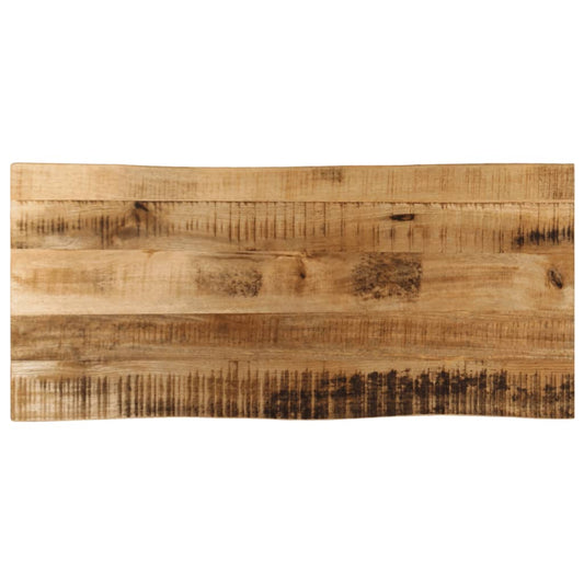 vidaXL Table Top Live Edge 80x40x2.5 cm Solid Wood Rough Mango