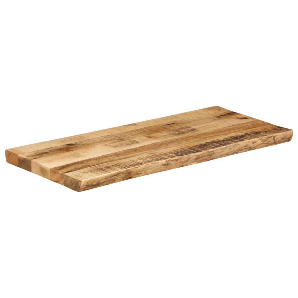 vidaXL Table Top Live Edge 80x40x2.5 cm Solid Wood Rough Mango