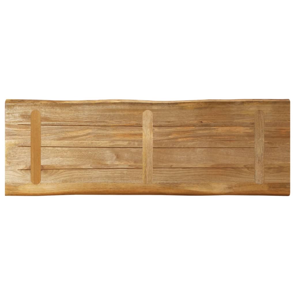 vidaXL Table Top Live Edge 110x40x2.5 cm Solid Wood Rough Mango