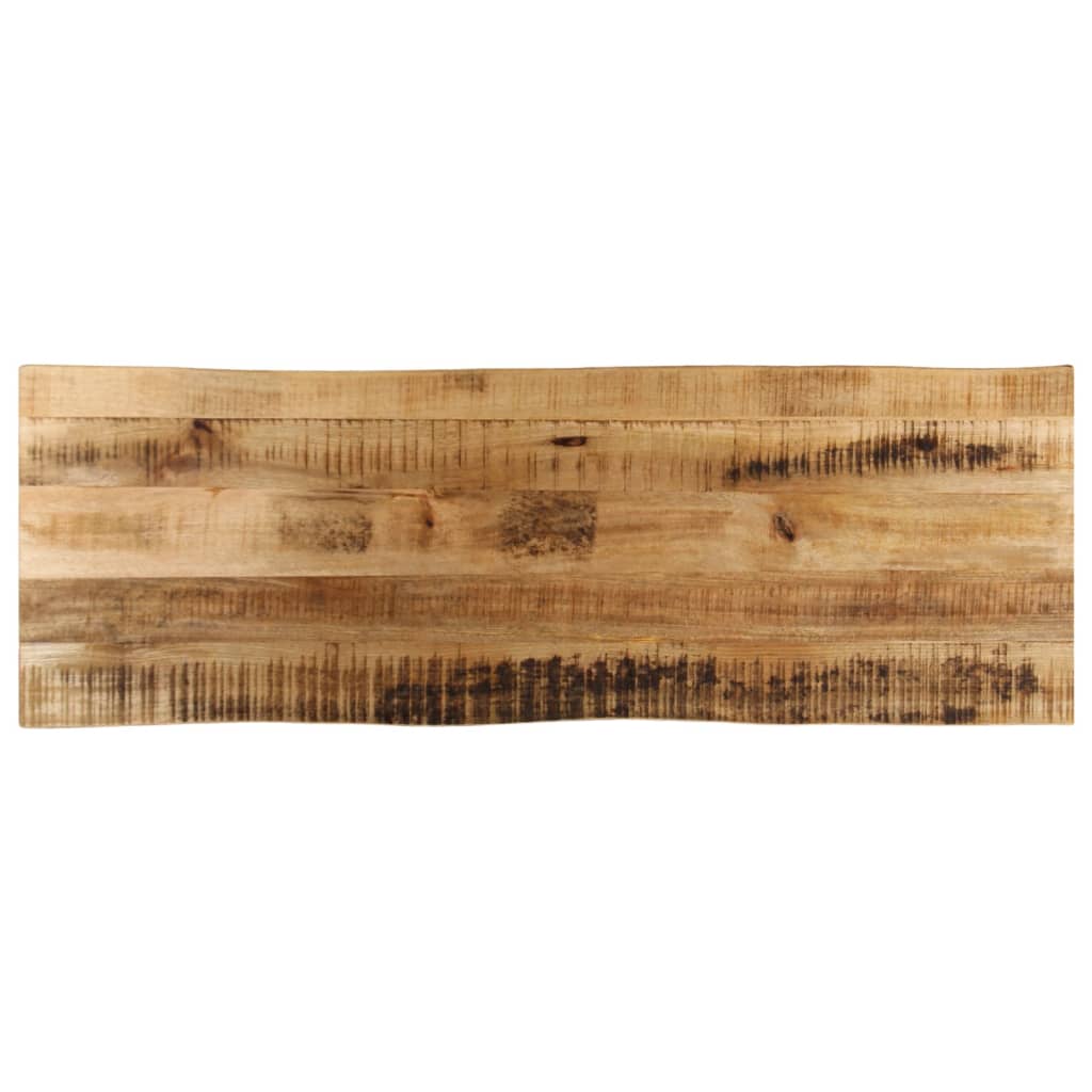 vidaXL Table Top Live Edge 120x40x2.5 cm Solid Wood Rough Mango