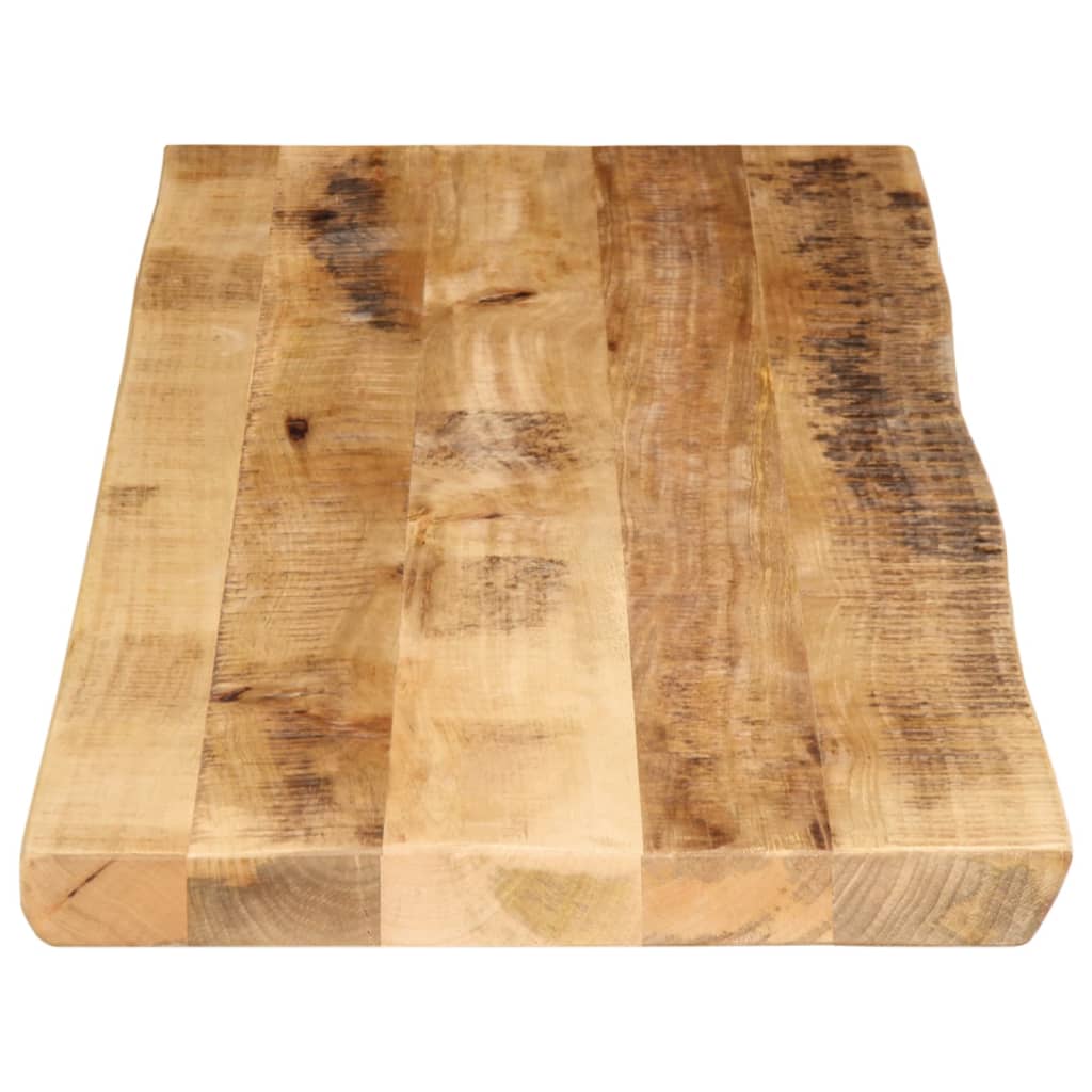 vidaXL Table Top Live Edge 120x40x2.5 cm Solid Wood Rough Mango