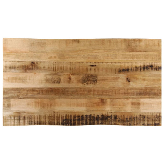 vidaXL Table Top Live Edge 100x60x2.5 cm Solid Wood Rough Mango