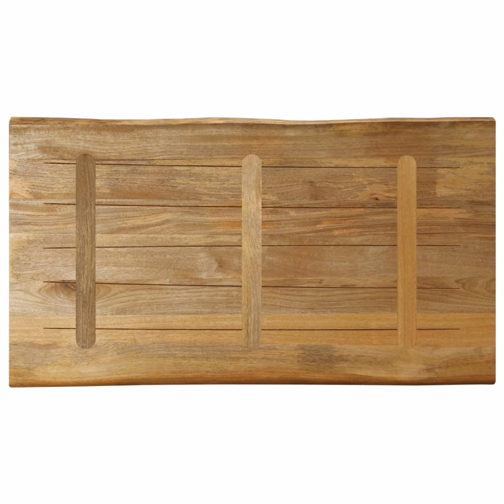 vidaXL Table Top Live Edge 100x60x2.5 cm Solid Wood Rough Mango