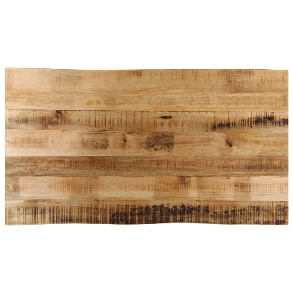 vidaXL Table Top Live Edge 120x60x2.5 cm Solid Wood Rough Mango