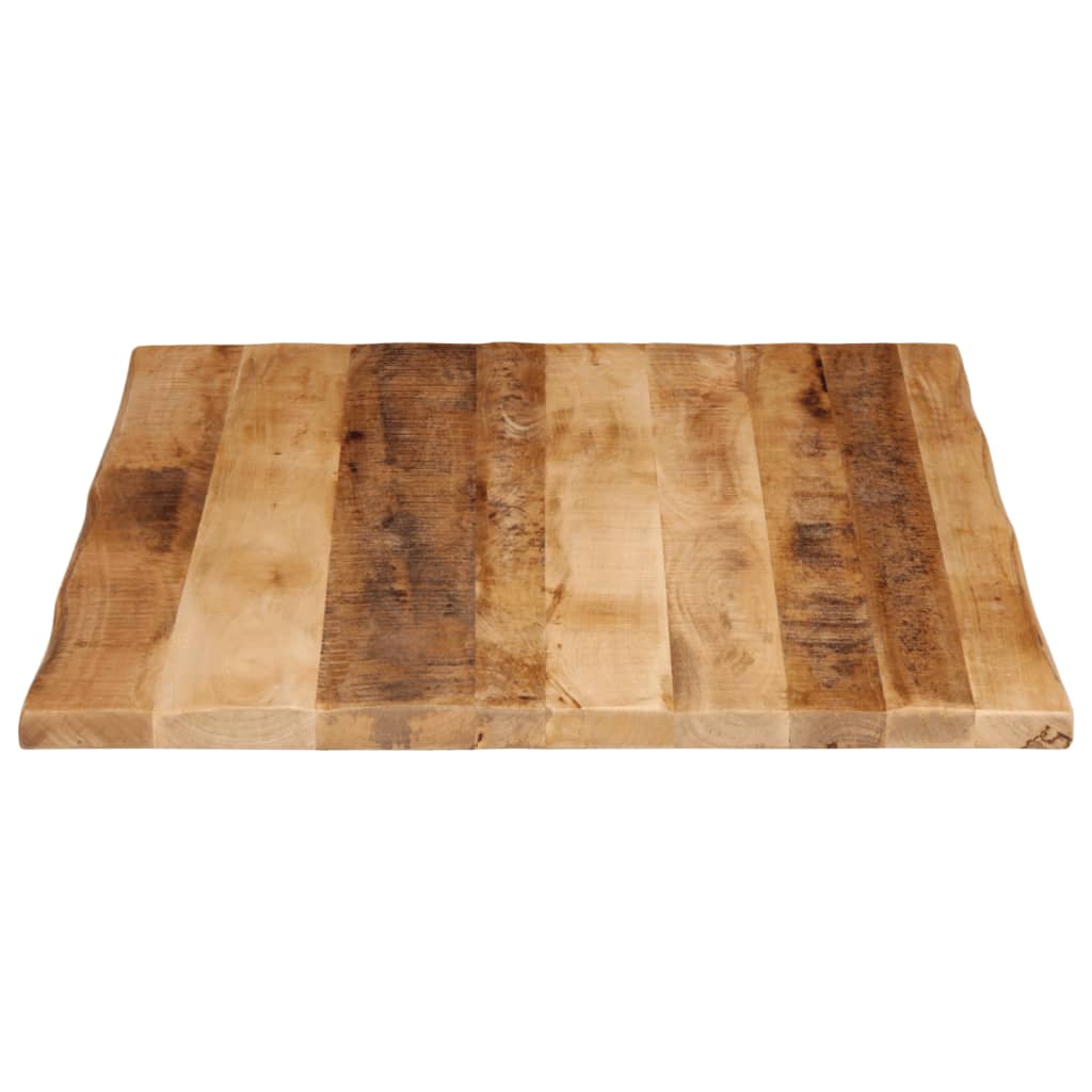 vidaXL Table Top Live Edge 110x80x2.5 cm Solid Wood Rough Mango