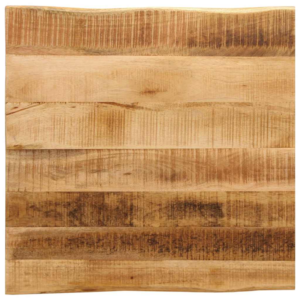 Table Top Live Edge 40x40x3.8 cm Solid Wood Rough Mango