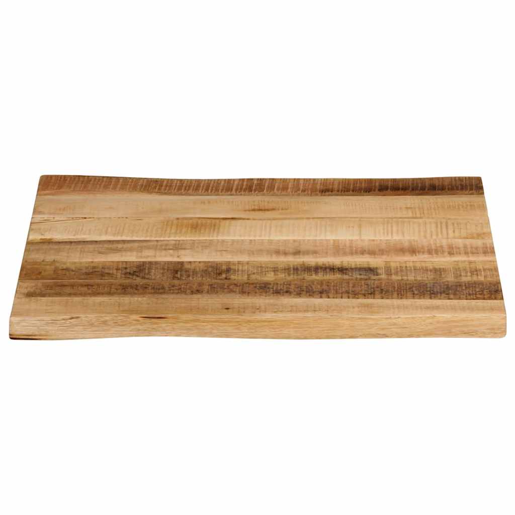 Table Top Live Edge 40x40x3.8 cm Solid Wood Rough Mango