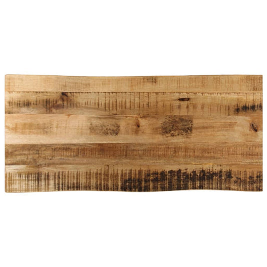 vidaXL Table Top Live Edge 80x40x3.8 cm Solid Wood Rough Mango