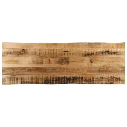 vidaXL Table Top Live Edge 110x40x3.8 cm Solid Wood Rough Mango