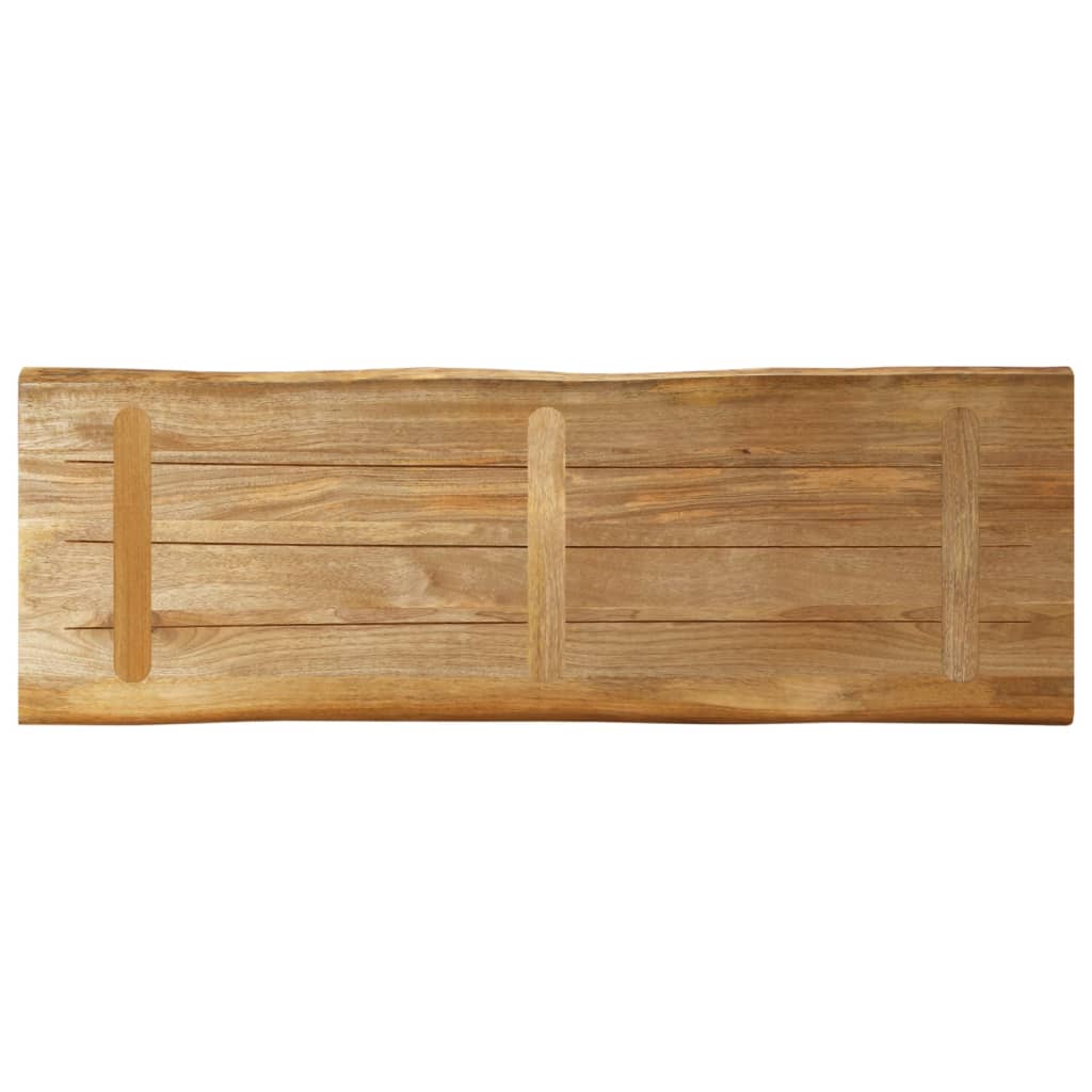 vidaXL Table Top Live Edge 120x40x3.8 cm Solid Wood Rough Mango