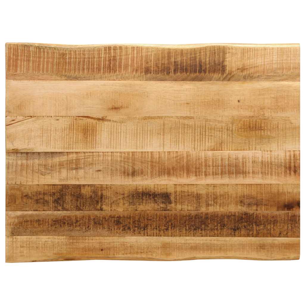Table Top Live Edge 70x60x3.8 cm Solid Wood Rough Mango