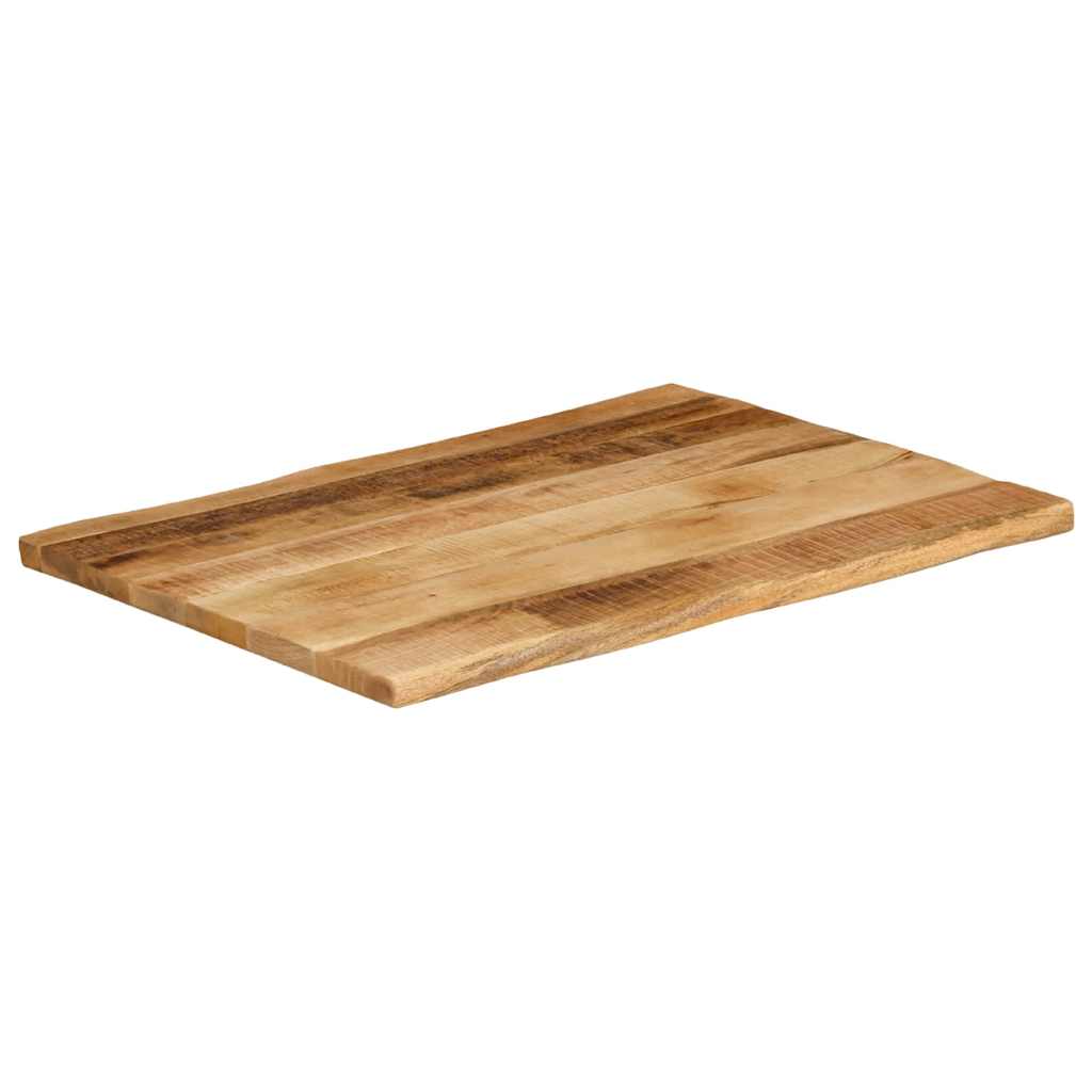 Table Top Live Edge 70x60x3.8 cm Solid Wood Rough Mango