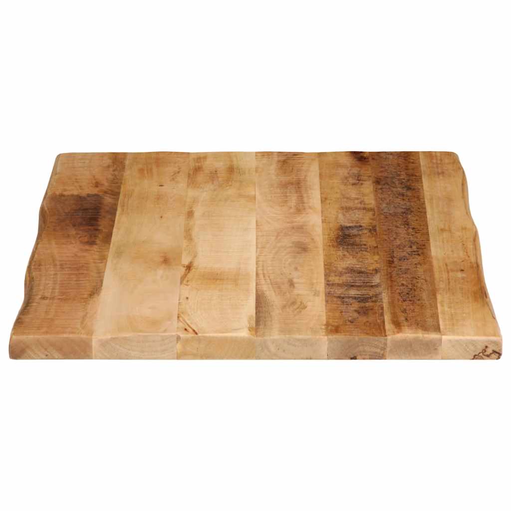 Table Top Live Edge 70x60x3.8 cm Solid Wood Rough Mango