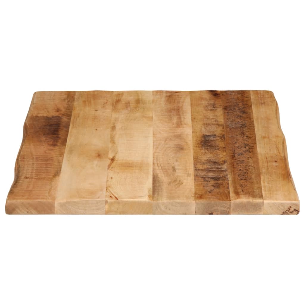 Table Top Live Edge 90x60x3.8 cm Solid Wood Rough Mango