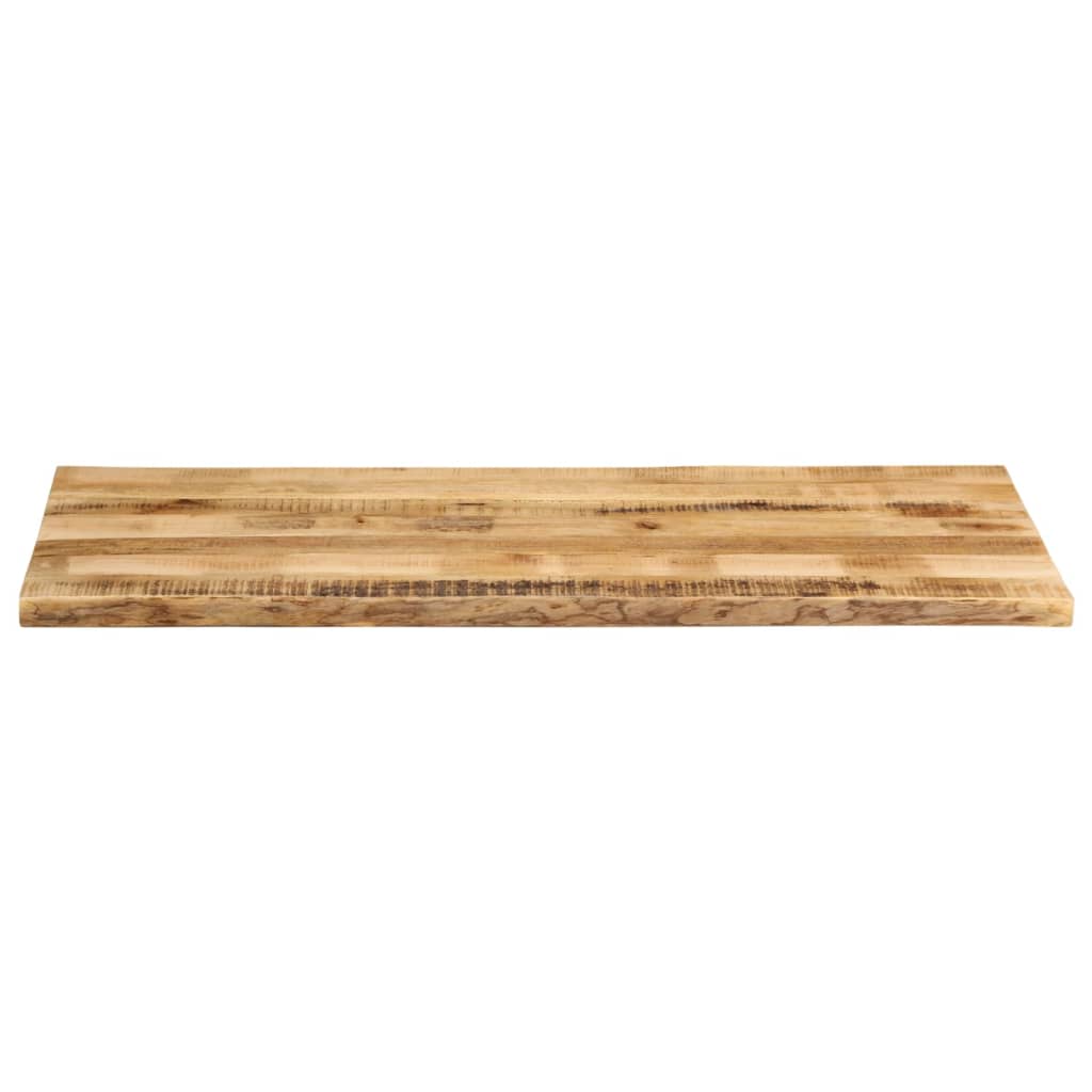 Table Top Live Edge 140x60x3.8 cm Solid Wood Rough Mango