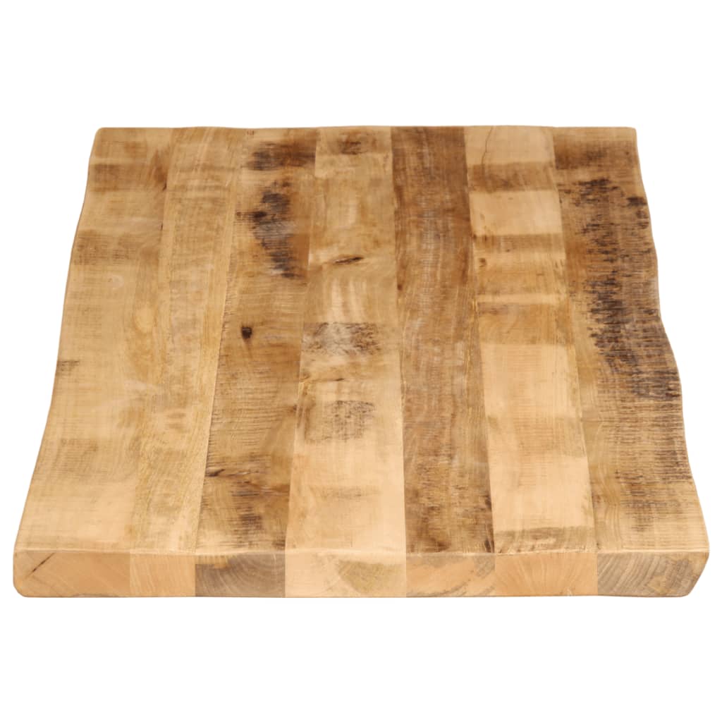 Table Top Live Edge 140x60x3.8 cm Solid Wood Rough Mango