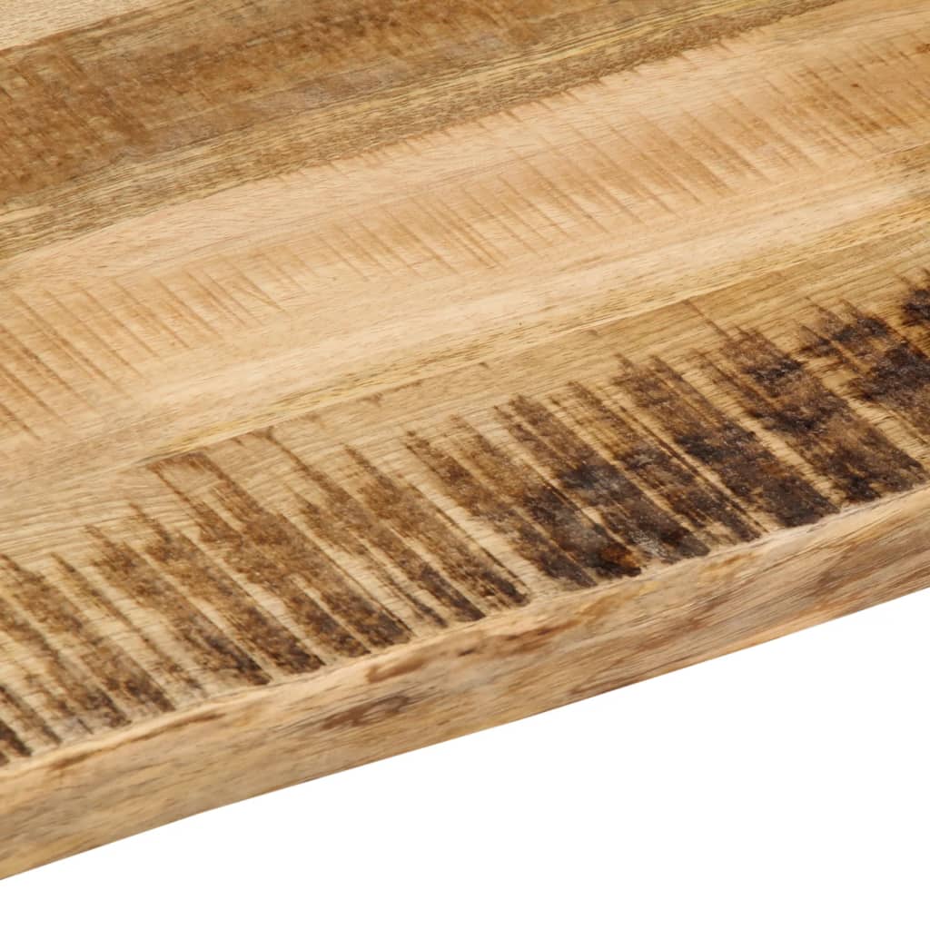 Table Top Live Edge 140x60x3.8 cm Solid Wood Rough Mango