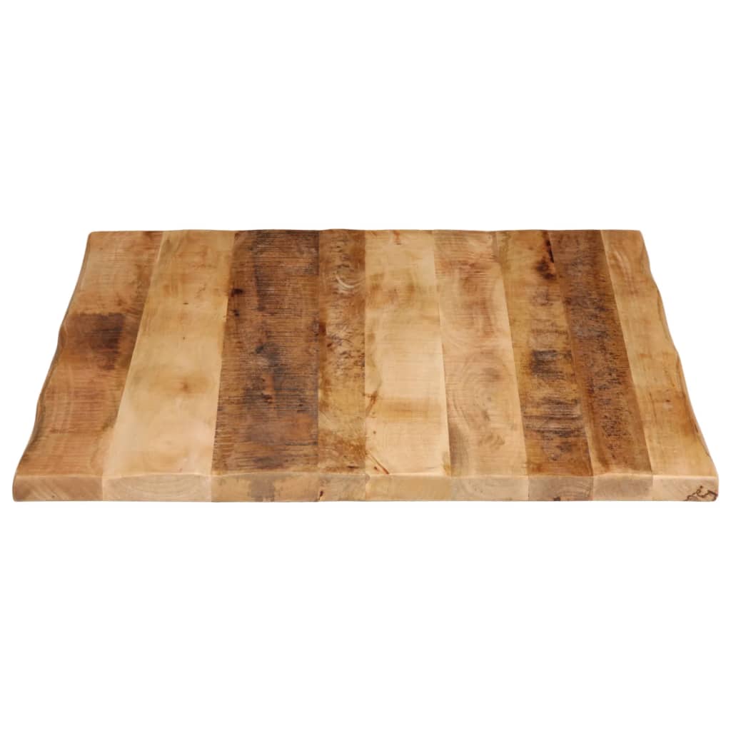 vidaXL Table Top Live Edge 90x80x3.8 cm Solid Wood Rough Mango