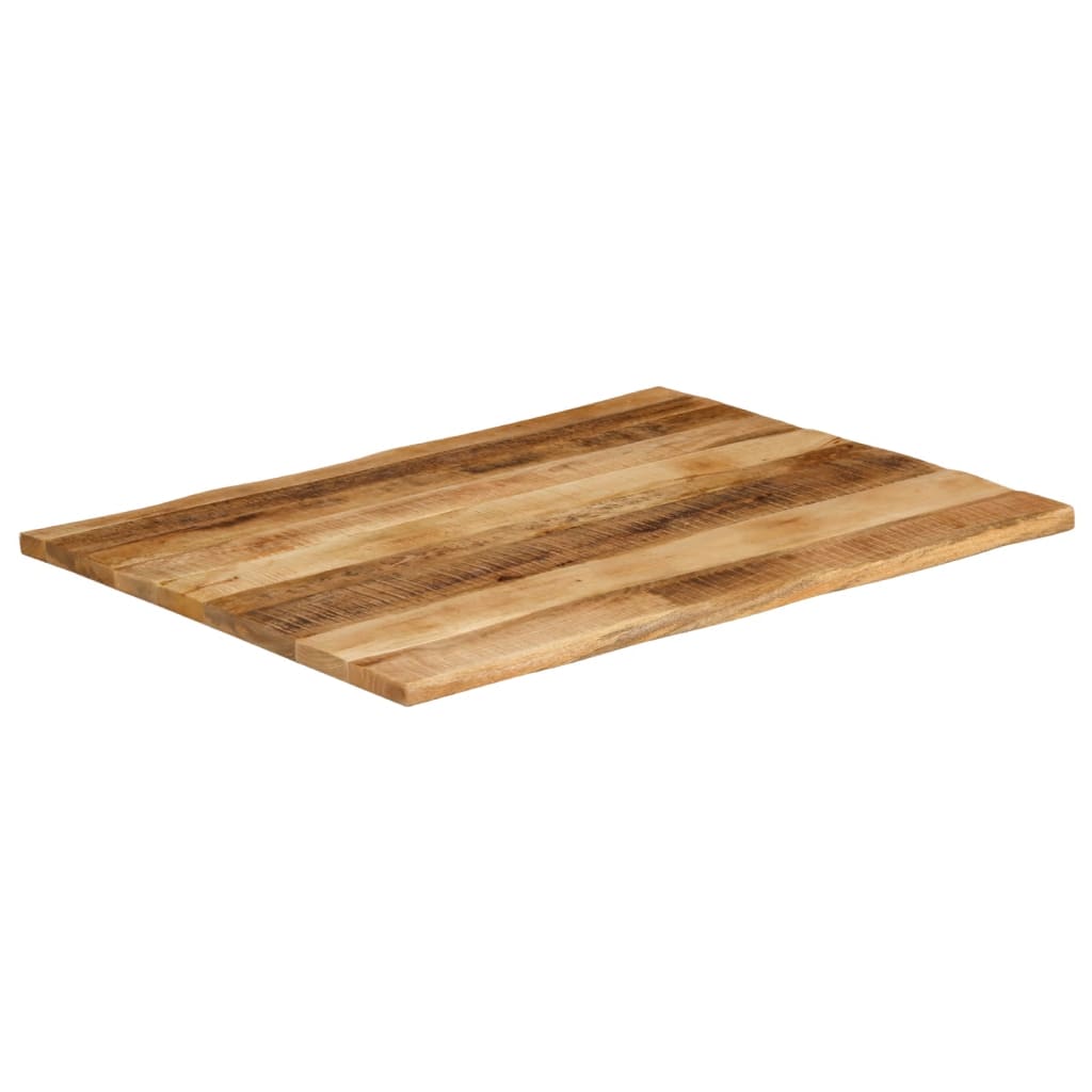 Table Top Live Edge 110x80x3,8 cm Solid Wood Rough Mango