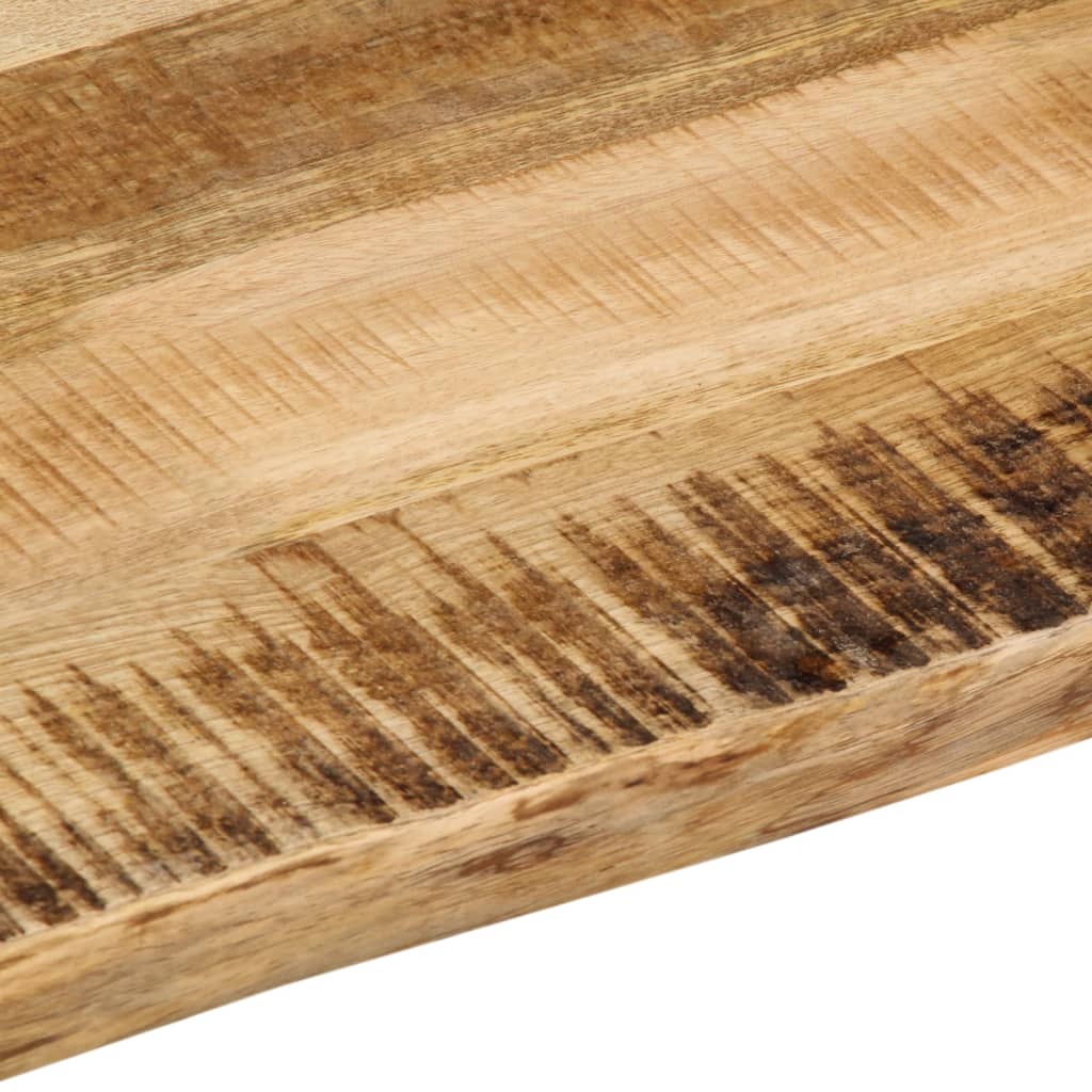 Table Top Live Edge 110x80x3,8 cm Solid Wood Rough Mango