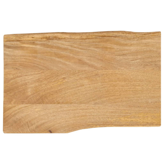 vidaXL Table Top 50x40x2.5 cm Live Edge Solid Wood Mango