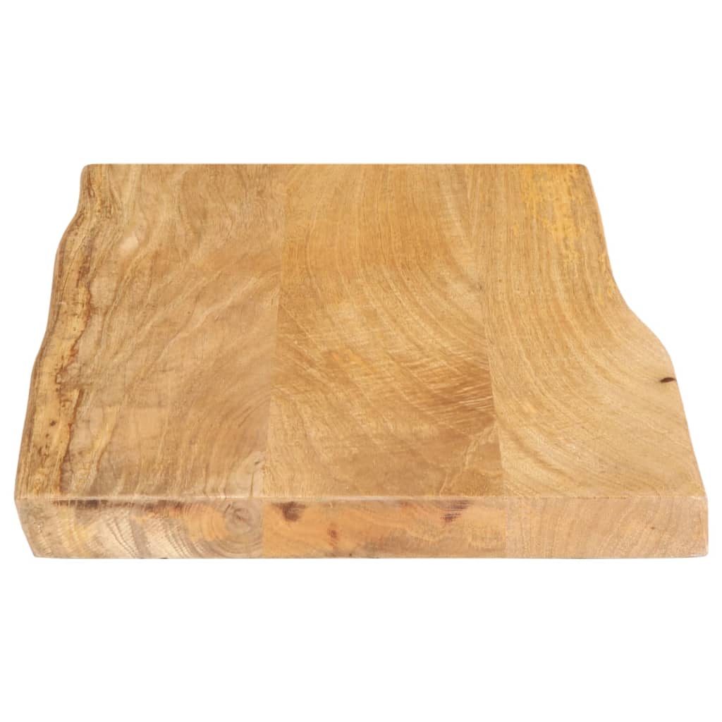 vidaXL Table Top 50x40x2.5 cm Live Edge Solid Wood Mango