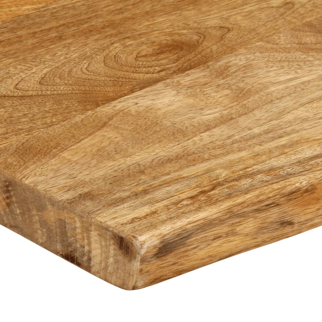 vidaXL Table Top 60x40x2.5 cm Live Edge Solid Wood Mango