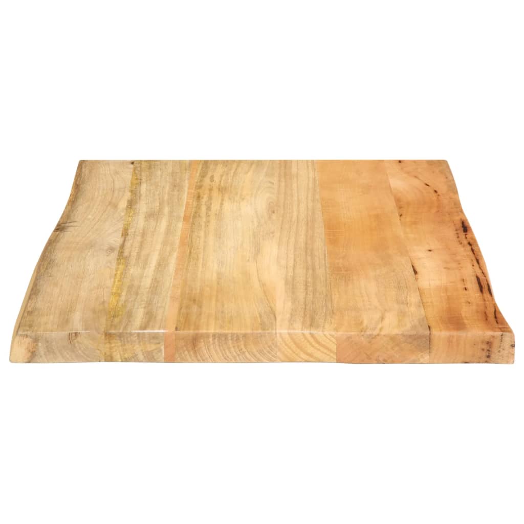 vidaXL Table Top 60x60x2.5 cm Live Edge Solid Wood Mango