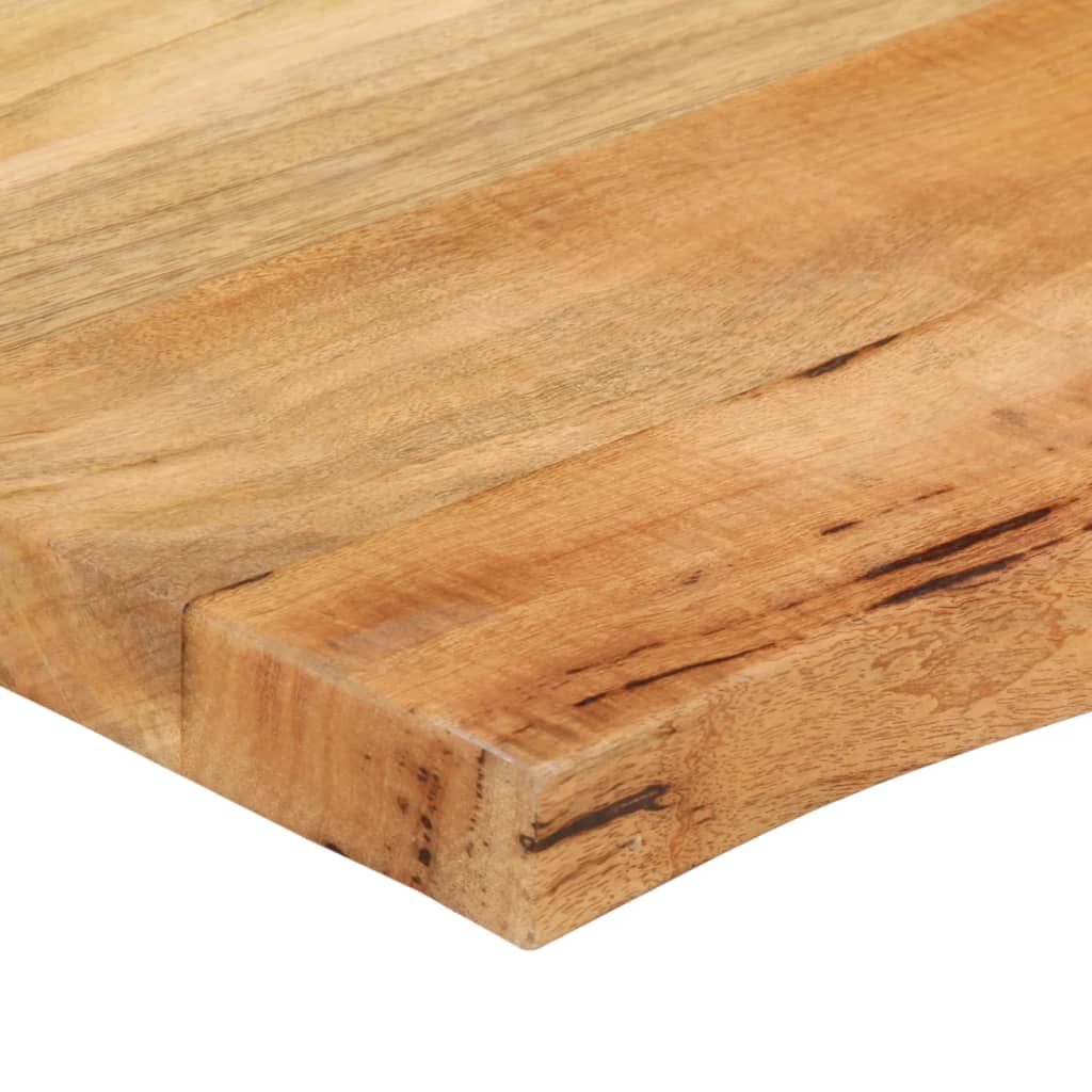 vidaXL Table Top 60x60x2.5 cm Live Edge Solid Wood Mango