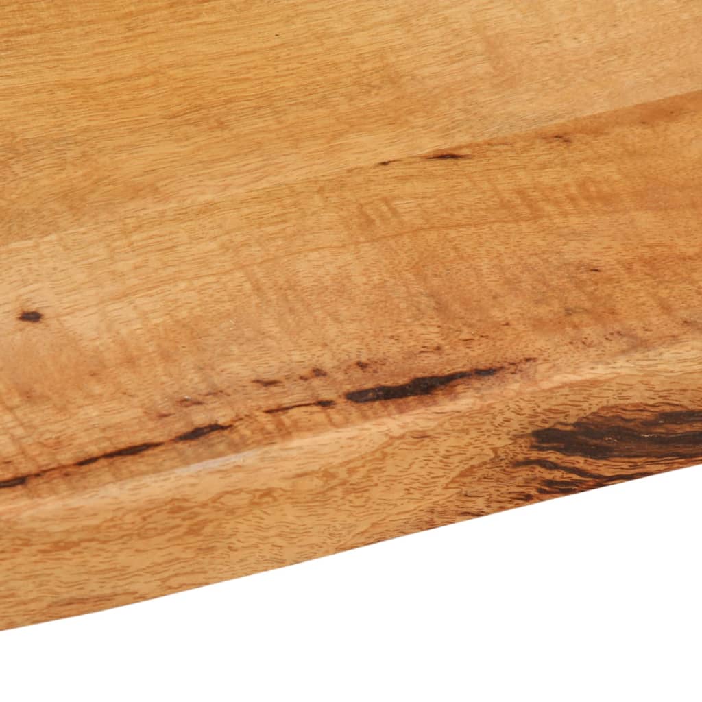 vidaXL Table Top 60x60x2.5 cm Live Edge Solid Wood Mango