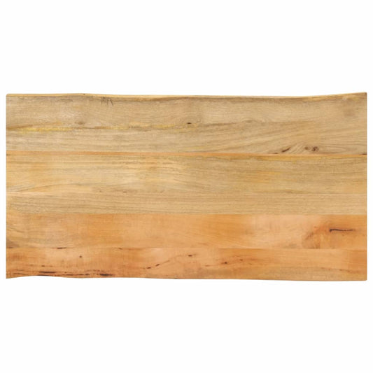 vidaXL Table Top 100x60x2.5 cm Live Edge Solid Wood Mango