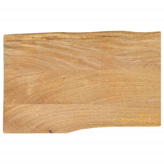 vidaXL Table Top 70x40x3.8 cm Live Edge Solid Wood Mango