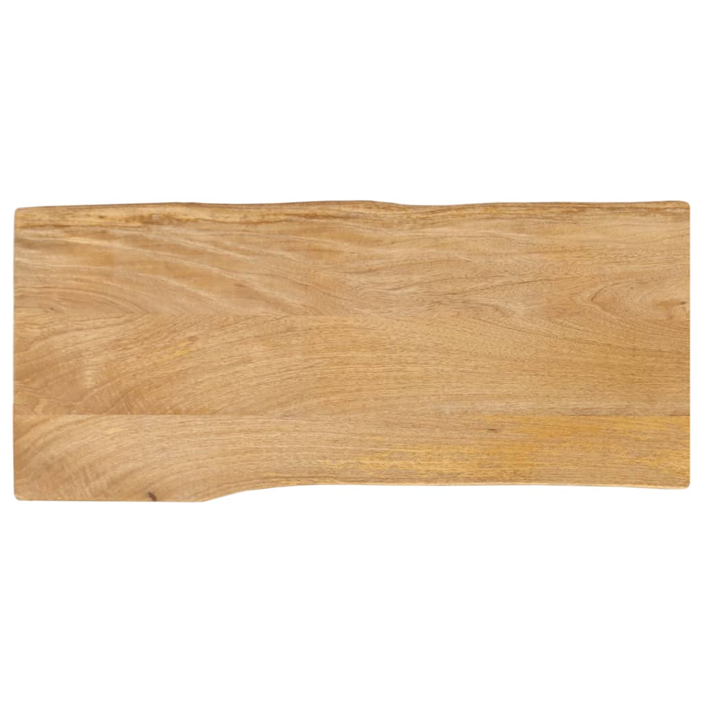 vidaXL Table Top 80x40x3.8 cm Live Edge Solid Wood Mango