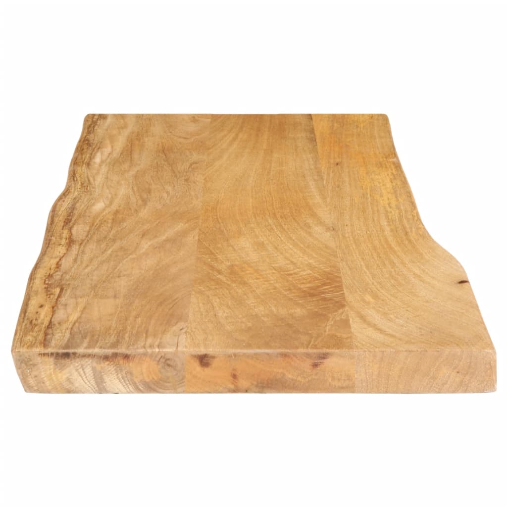 vidaXL Table Top 80x40x3.8 cm Live Edge Solid Wood Mango