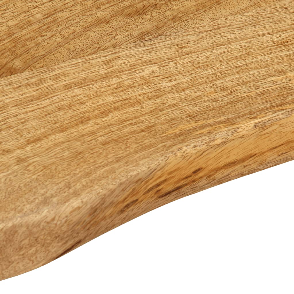 vidaXL Table Top 110x40x3.8 cm Live Edge Solid Wood Mango